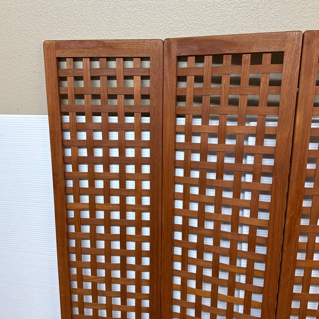 Danish Modern Teak Wood Wall Divider, Circa 1960's For Sale - Image 9 of 12