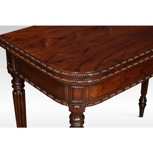 Regency Rosewood Card Table For Sale - Image 6 of 9