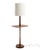 Laurel Lamp Manufacturing Company Mid Century Teak Table Shelf Floor Lamp Unmarked For Sale In Philadelphia - Image 6 of 15