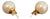 13 MM White South Sea Pearl Stud Earrings 14 Karat Yellow Gold For Sale