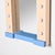 Blue Wall-Mounted Polychrom Mirror, France, 1980 For Sale - Image 8 of 13