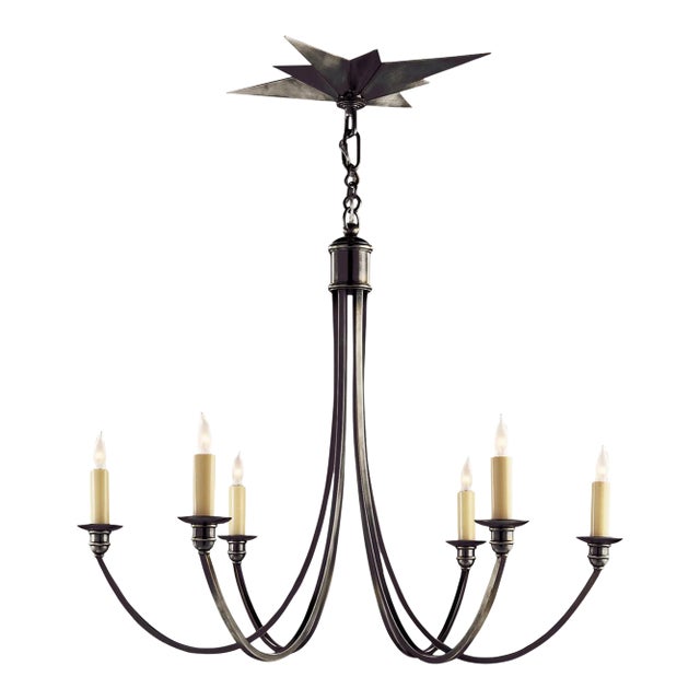 Eric Cohler for Visual Comfort Signature Venetian Medium Chandelier in Bronze For Sale