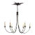 Eric Cohler for Visual Comfort Signature Venetian Medium Chandelier in Bronze For Sale