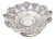 Silver Fruit Bowl with Shell-Shaped Cutouts, Reliefs, Double Handle with Monogram Card For Sale