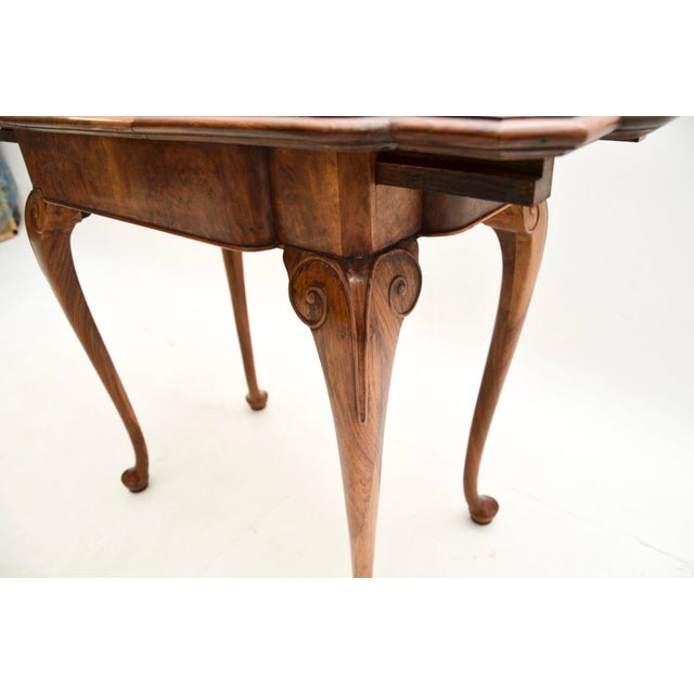 Figured Walnut Occasional Side Table, 1920s For Sale - Image 10 of 11