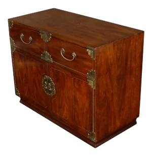 Asian Campaign Chest with Brass Mountings