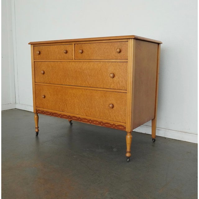 Wood Vintage Warren Furniture Co. 4-Drawer Dresser For Sale - Image 7 of 17