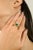 2.76 Carat Prong Set Emerald Signet Ring Size 6.5 For Sale - Image 12 of 17