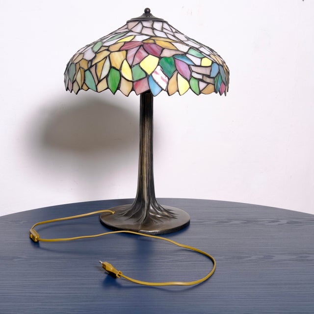Tiffany-Style Table Lamp, Italy, 1990s For Sale - Image 11 of 18