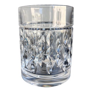 Ralph Lauren Diamond Crystal Glass Double Old Fashioned Whisky For Sale
