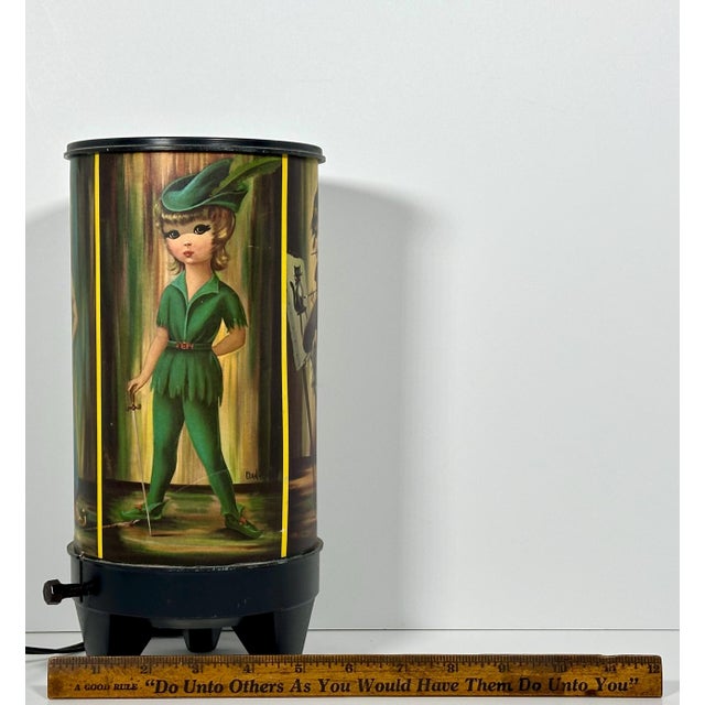 1960s Mid Century Modern Big Eyes Girl Table Lamp - Signed Eden For Sale - Image 9 of 10