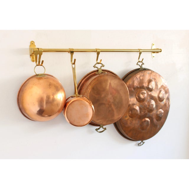 Ext. Large Antique French Copper Egg Poacher 16" For Sale - Image 4 of 5