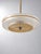 Swedish Modern Pendant Light with Hand-Painted Glass, 1940s, in Good conditions. Designed 1920 to 1949 Up to 250V...