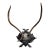 Large Black Forest Trophy Antler Mount on Carved Wood Plaque For Sale
