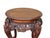 Vintage Carved Solid Wood Dragon Round Plant Stand Display Accent Table For Sale In San Francisco - Image 6 of 13
