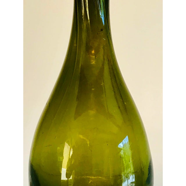 19th Century French Blown Glass Wine Bottle For Sale - Image 11 of 13