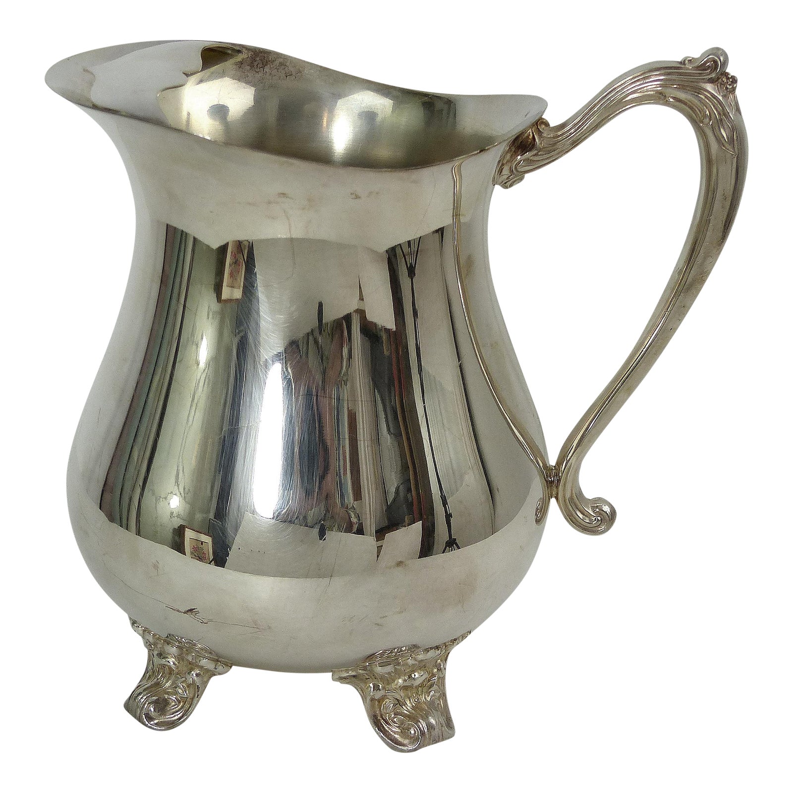 Vintage Sheridan Silver Plate Water Pitcher Chairish