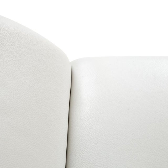 Animal Skin Cream Leather Rossini Armchair with Manual Function from Koinor For Sale - Image 7 of 14