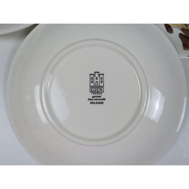 Vintage French Sologne Fish Dinner Plates from Gien, France, 1970s, Set of 6 For Sale - Image 6 of 10
