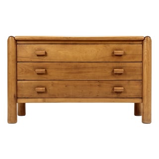 Chest of Drawers in Elm from Chauvin Workshop, 1960 For Sale