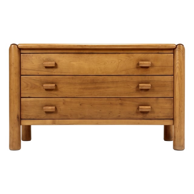 Chest of Drawers in Elm from Chauvin Workshop, 1960 For Sale