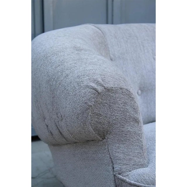 Grey Velvet Sofa by Guglielmo Ulrich, Italy, 1950s For Sale - Image 12 of 18