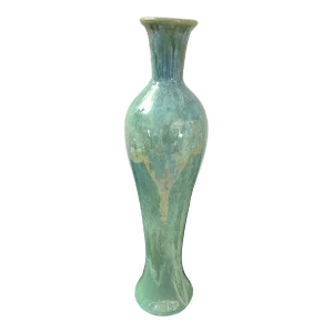 1960s Hokkaido Doki Lustre Vase - Japanese Pottery
