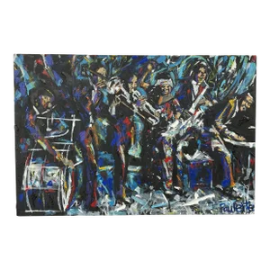 Ma Rainey and Her Georgia Jazz Band by Kent Paulette, Original Acrylic Painting on Canvas