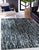 5x8 Fiona Rustic Black Flatweave Geometric Modern Wool Carpet Rug For Sale - Image 9 of 9