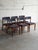 This beautiful set of six dining chairs features floating curved seats and supportive backrests. The organic solid wood...