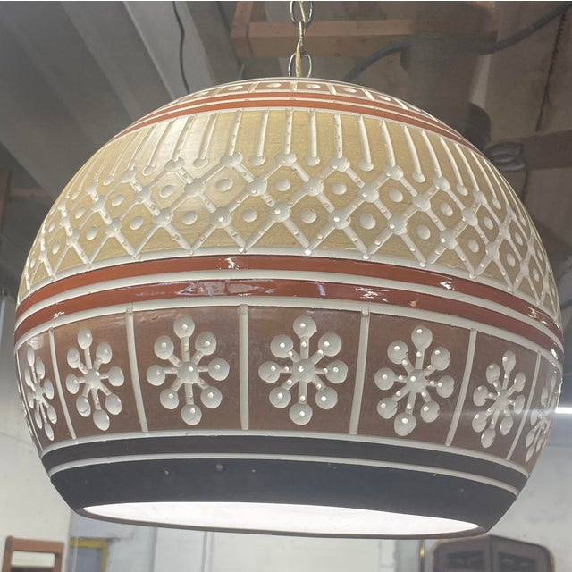 Late 20th Century Martha & Beaumont Mood Large Ceramic Light Globe For Sale - Image 9 of 9