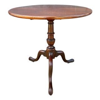 English Georgian Style Tripod Wine Table, 1930s For Sale