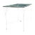 Mid-Century Italian Garden Table in White Wrought Iron & Glass, 1960s For Sale