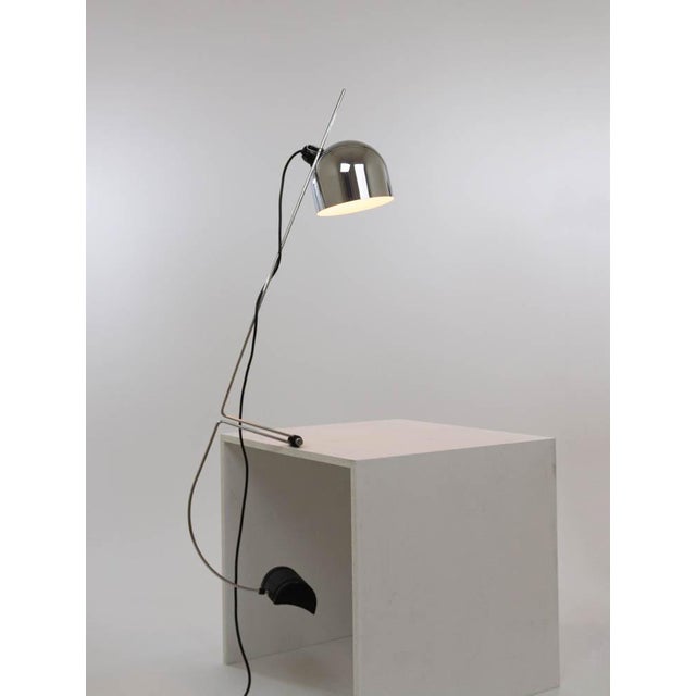 Silver Adjustable Table Lamp by Vid Brataševec for Lumenform, 1970s For Sale - Image 8 of 10