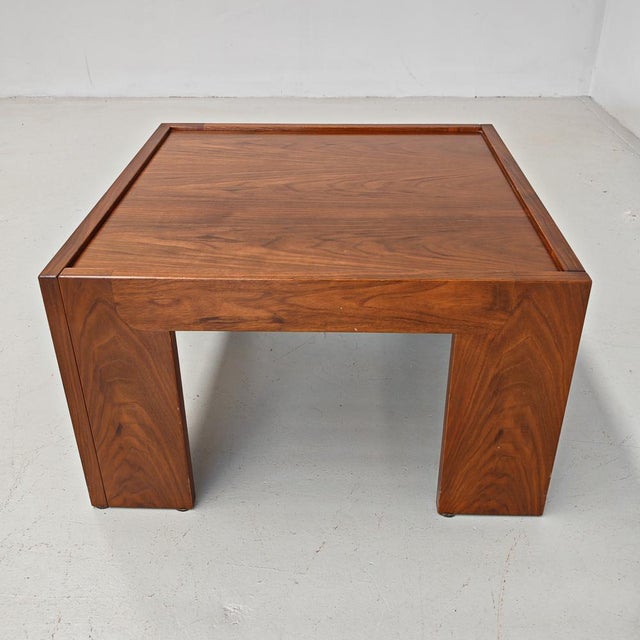 Vintage Square Walnut Coffee Table, 1970s For Sale - Image 18 of 18