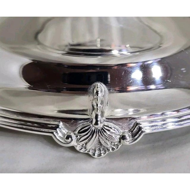 Antique Art Deco Sterling Silver Compotier from Walker & Hall, 1932 For Sale - Image 9 of 16