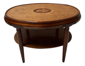 Art Deco French Walnut Center Table, 1930s