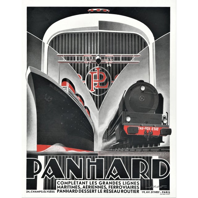 1932 French Advertisement Print - Car, Boat, Train, Airplane For Sale