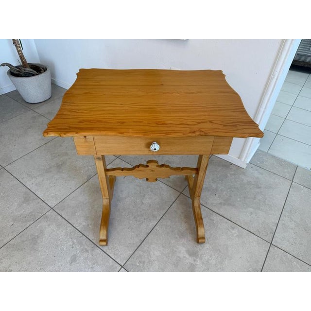 Gründerzeit Rural Sewing Table For Sale - Image 5 of 12