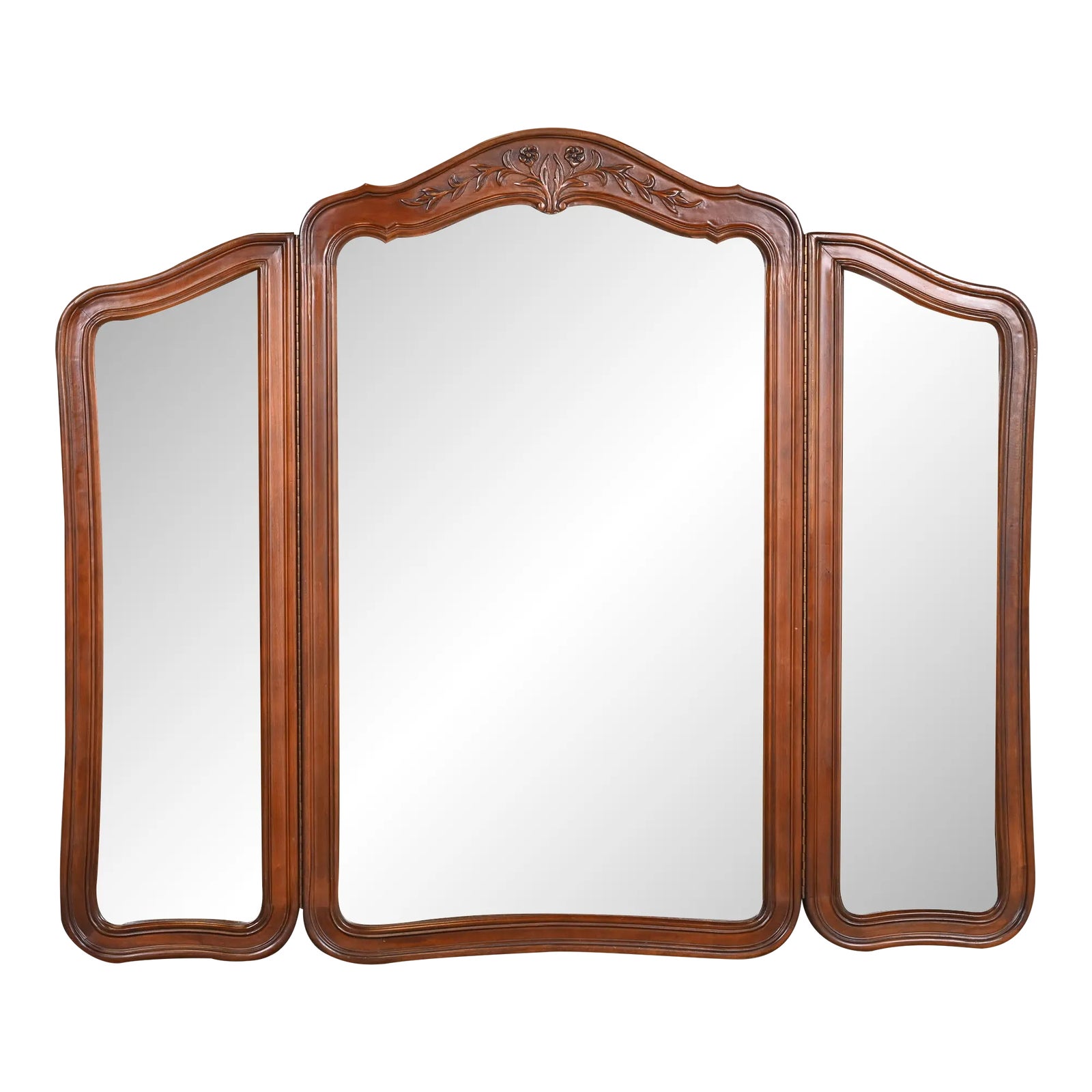White Furniture French Provincial Louis XV Carved Cherry Wood