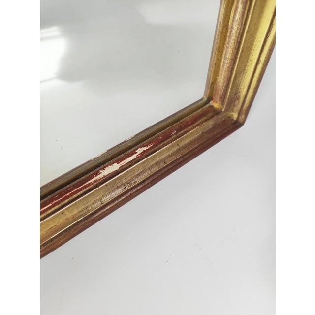 French Mirror in Gilded Wood, 1950s For Sale - Image 10 of 11