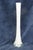 Eiffel Tower Vase White Glass With Slim Tapered Neck and Clear Footed Base 4828b For Sale - Image 11 of 18