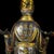 Pair of Chinese Gilt Bronze Figural Lamp Holders - 13" Tall For Sale - Image 9 of 9