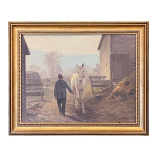 “The End of the Day” Oil on Canvas Painting by Victor Coleman Anderson For Sale