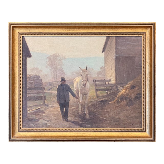 “The End of the Day” Oil on Canvas Painting by Victor Coleman Anderson For Sale
