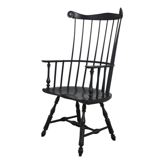 Lawrence Crouse Bench Made Windsor Armchair For Sale