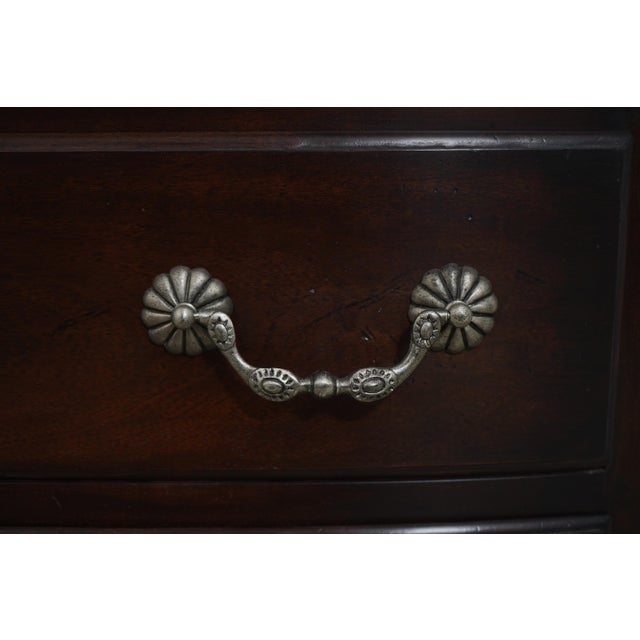 Brown Pair Baker Milling Road French Style Commode Chests For Sale - Image 8 of 18