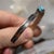 Mid 20th Century Vintage 1970's Zuni Turquoise Petit Point Sterling Silver Cuff Bracelet For Sale - Image 5 of 18