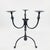 Auburn Hand Forged Iron Candelabra 19.5″ (50cm) Antique Copper Finish Wide & Conversation Friendly Tabletop Centerpiece For Sale - Image 8 of 8