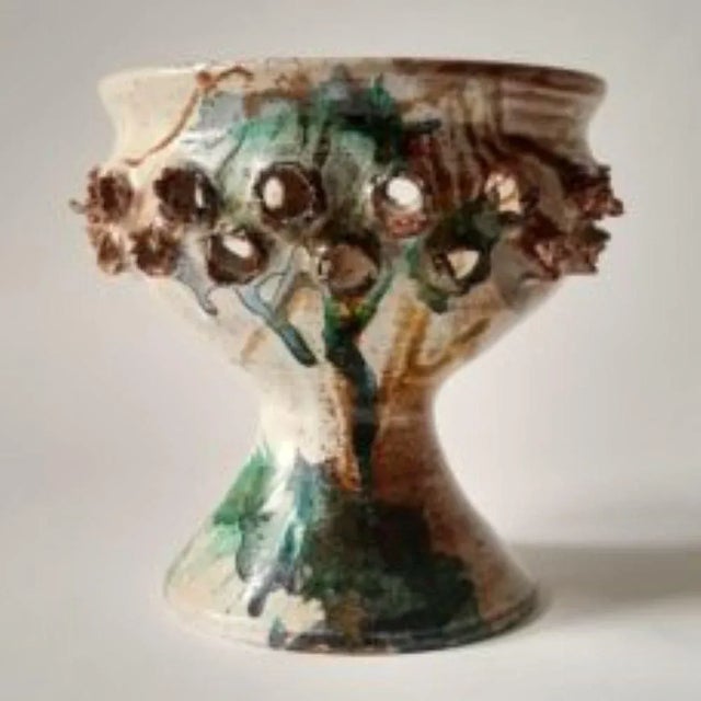 Ceramic dish Danish design from the 70s A handmade vessel by Jim and Henna Waldorff from Svaneke, Bornholm Bornholm Island...